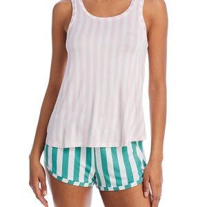 Honeydew Good Times Shortie XS Striped Tank and Shorts Sleepwear Set